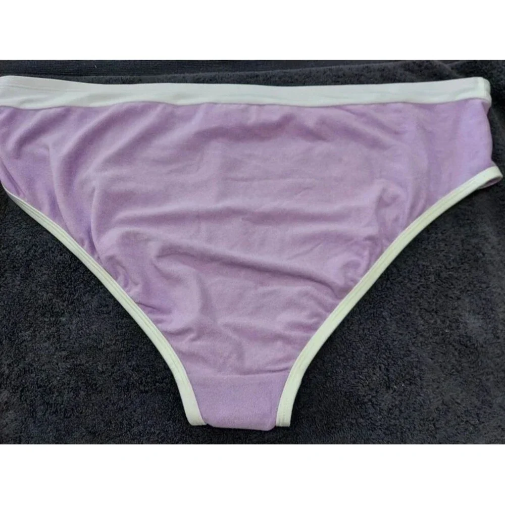 Kona Sol Women's 2X (20-22w) Purple Bikini Swim Bottoms Swimwear